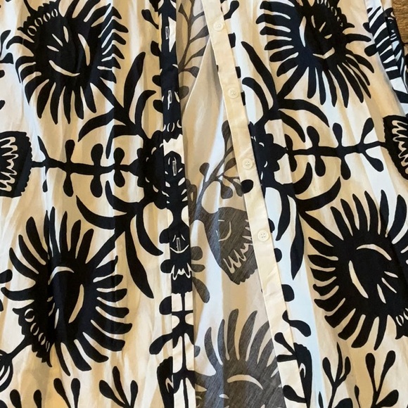 Zara Black and White Long Sleeve Dress - Picture 9 of 9